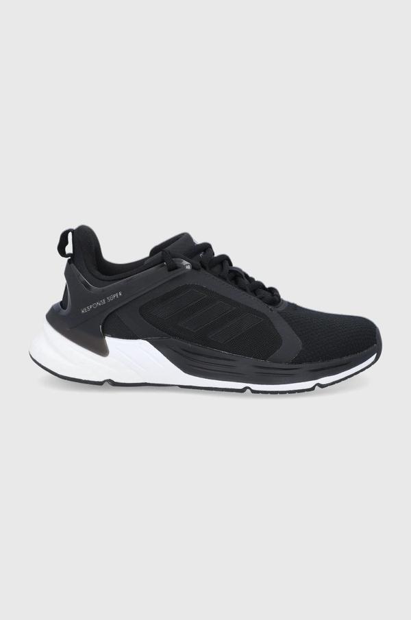 Boty adidas Response Super 2.0 černá barva, na plochém podpatku