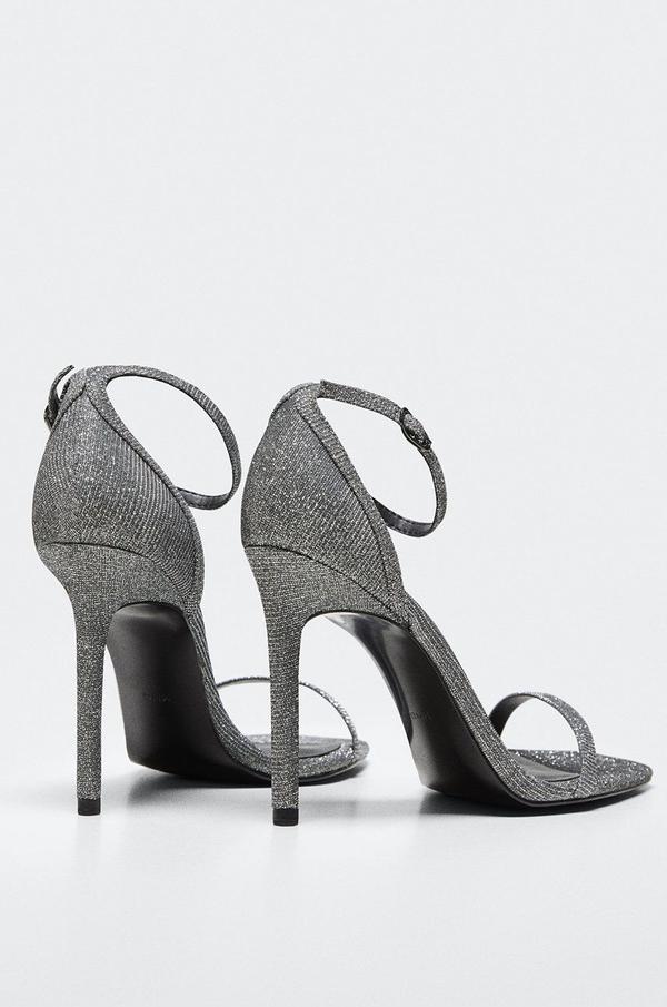 Sandály Mango Aussie1 dámské, šedá barva