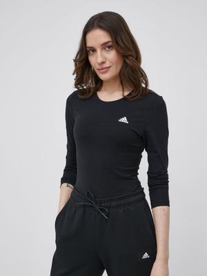 Tričko s dlouhým rukávem adidas HD6747 dámský, černá barva