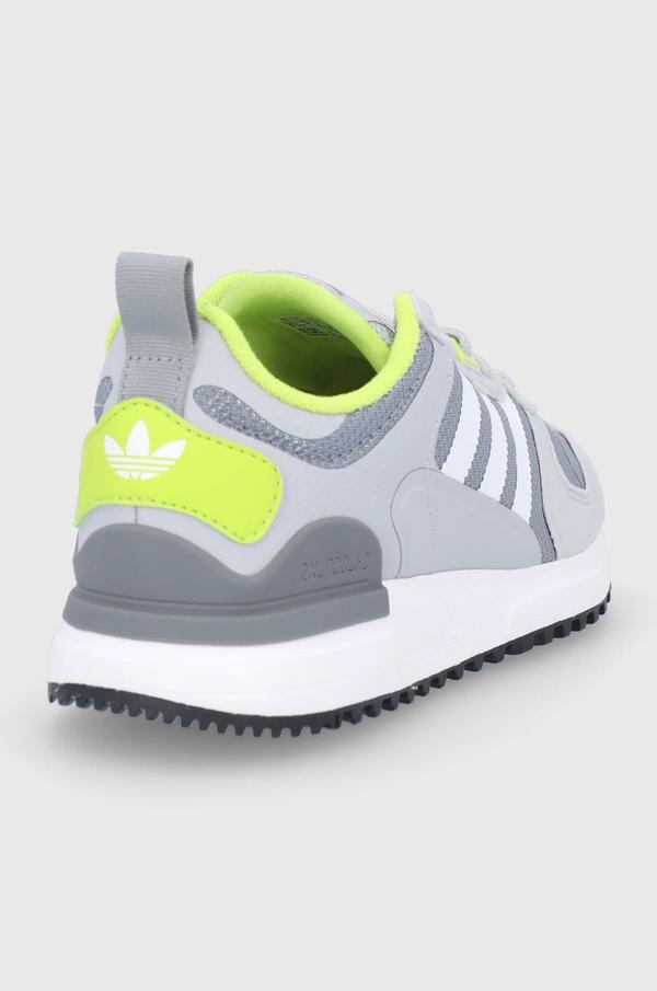 Dětské boty adidas Originals ZX 700 šedá barva