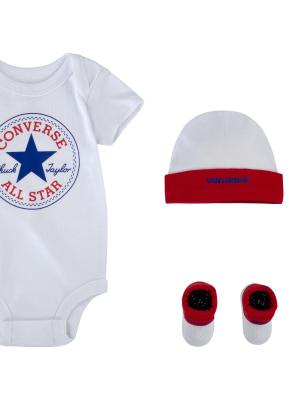 Converse classic ctp infant hat bodysuit bootie set 3pk