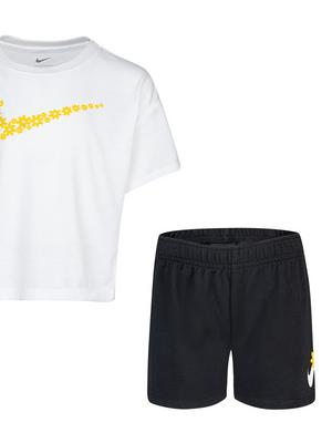 Nike sport daisy mesh short set