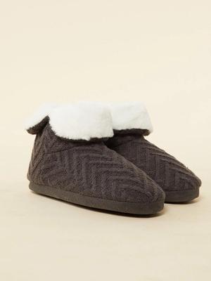 Pantofle Etam Noele šedá barva