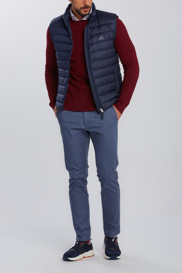 VESTA GANT THE LIGHT DOWN GILET modrá XXL