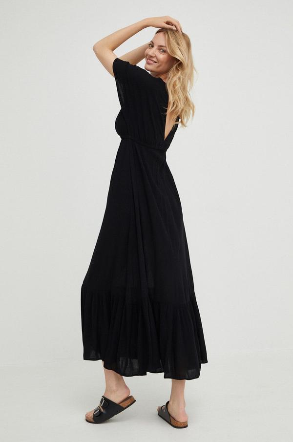 Šaty Answear Lab černá barva, maxi