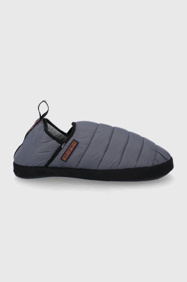Pantofle Napapijri šedá barva