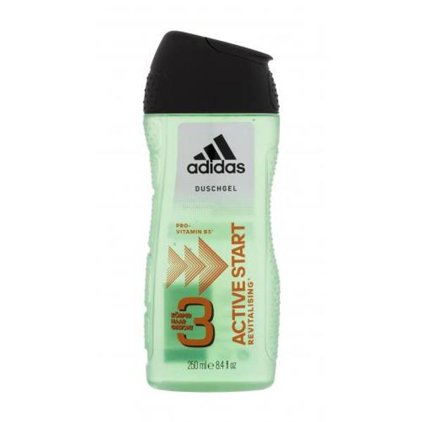 Adidas 3in1 Active Start 250 ml sprchový gel pro muže