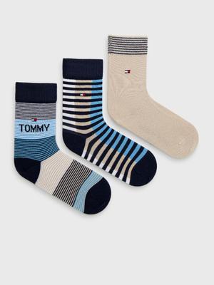 Dětské ponožky Tommy Hilfiger béžová barva