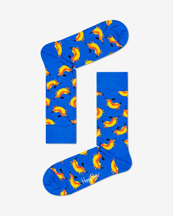 Happy Socks Hot Dog Dog Ponožky 2 páry Modrá