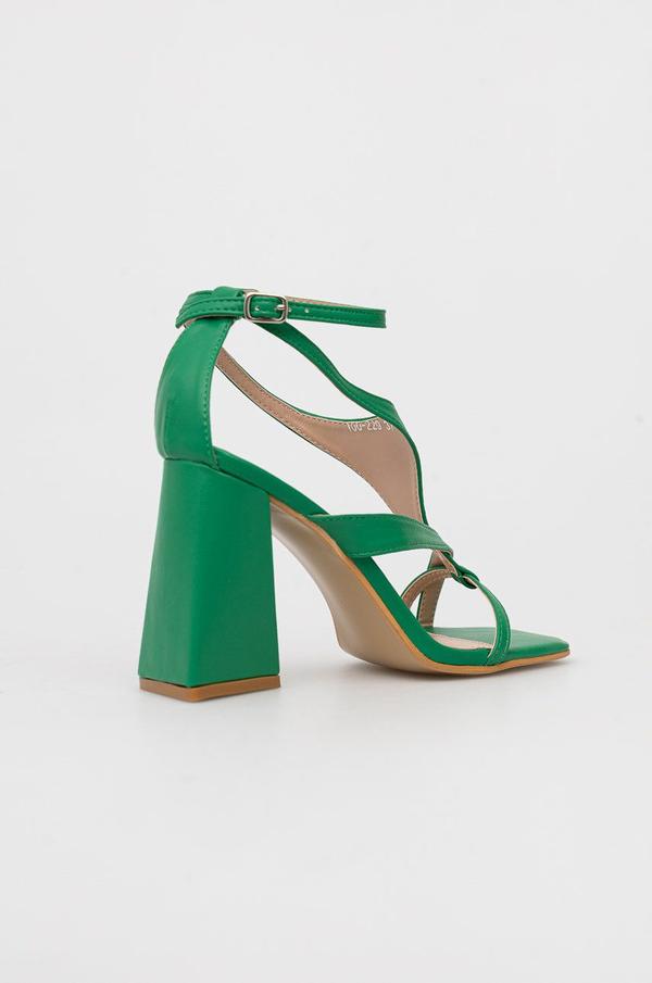 Sandály Answear Lab zelená barva