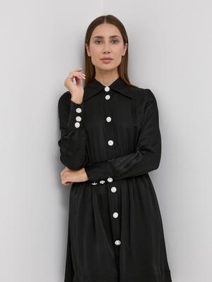 Šaty Custommade černá barva, mini, áčkové