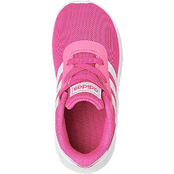 Růžové dětské slip-on tenisky Adidas Lite Racer 2.0 s elastickými tkaničkami