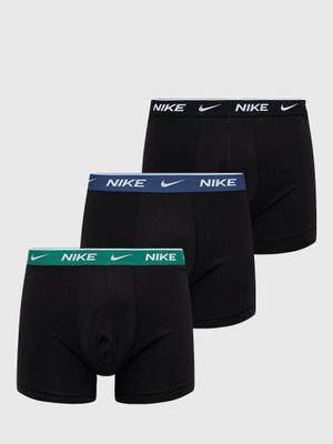 Boxerky Nike ( 3-pak) pánské, černá barva