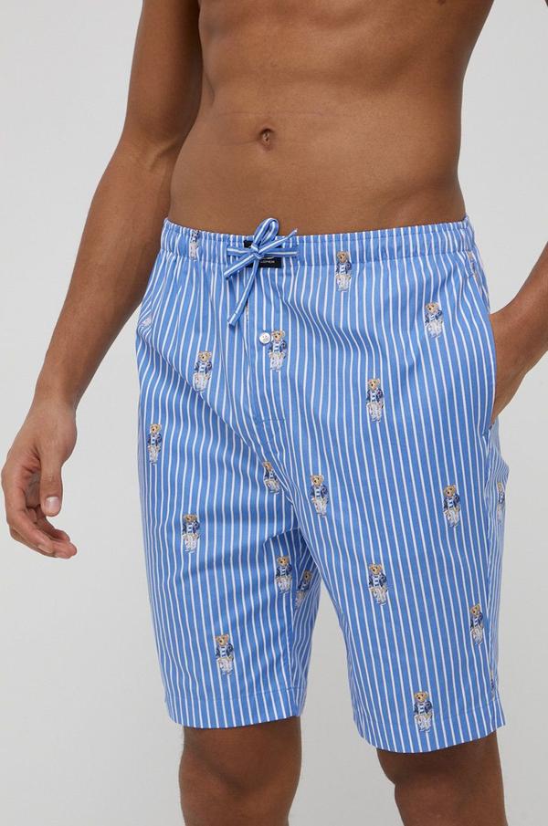 Bavlněné pyžamové šortky Polo Ralph Lauren vzorovaná