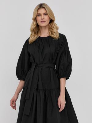 Šaty Weekend Max Mara černá barva, mini, áčková