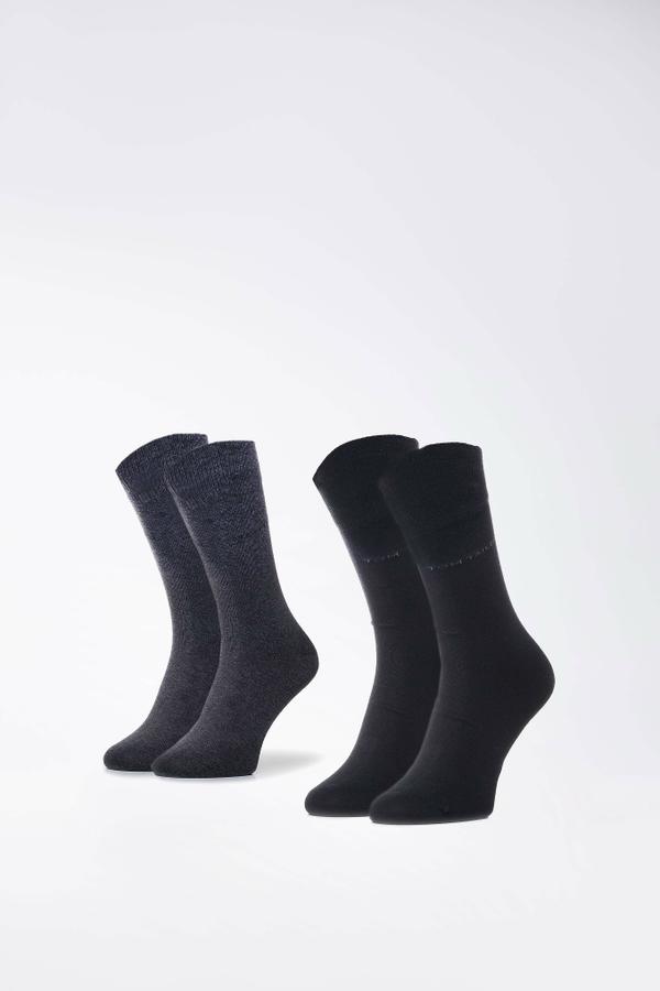 Ponožky Tom Tailor 9002P 39-42 BLACK/GREY Elastan,Polyamid,Bavlna