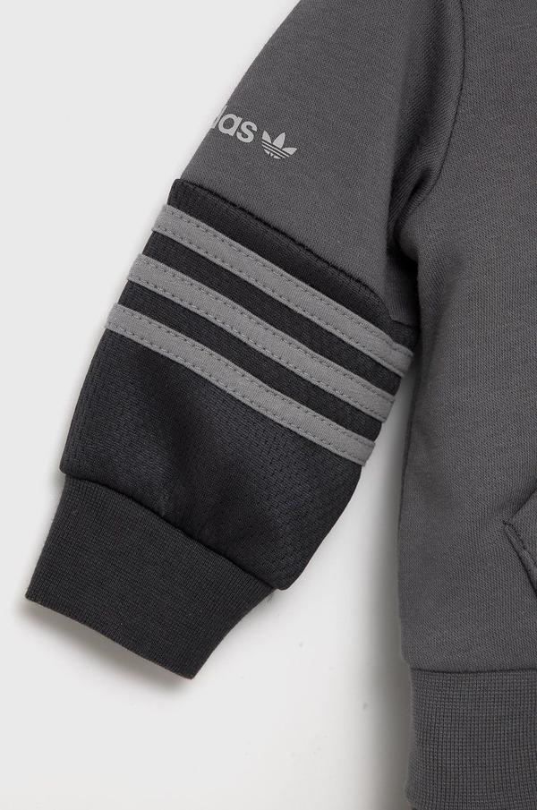 Dětská tepláková souprava adidas Originals HE4765 šedá barva