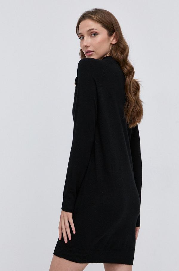 Šaty Morgan černá barva, mini, jednoduché