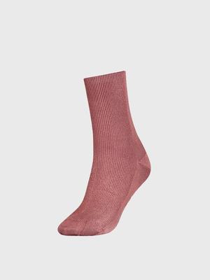Dámské růžové ponožky  Small rib 39-42 Tommy Hilfiger