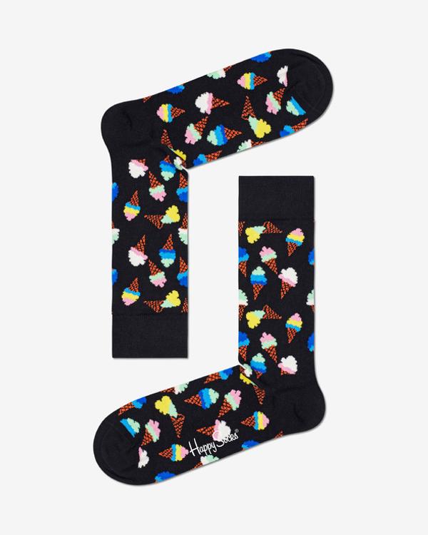 Happy Socks Icecream Ponožky Černá