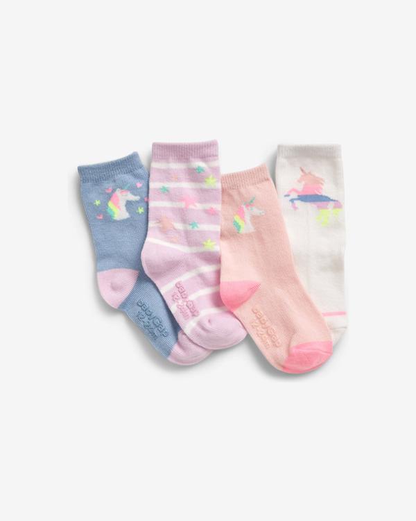 GAP Ponožky 4 páry dětské Vícebarevná