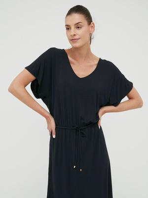Šaty Emporio Armani Underwear černá barva, mini