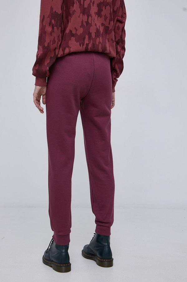 Kalhoty adidas Originals H37879 dámské, fialová barva, hladké