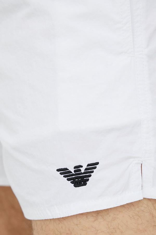 Plavkové šortky Emporio Armani Underwear bílá barva