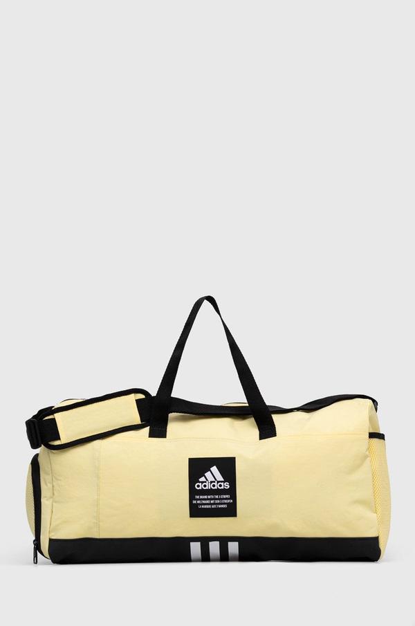 Sportovní taška adidas Performance žlutá barva