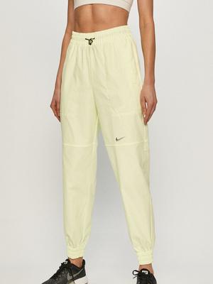 Kalhoty Nike Sportswear dámské, zelená barva, hladké
