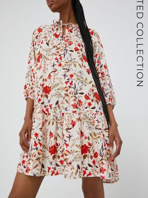 Šaty Answear Lab x limitovaná festivalová kolekce BE BRAVE béžová barva, mini