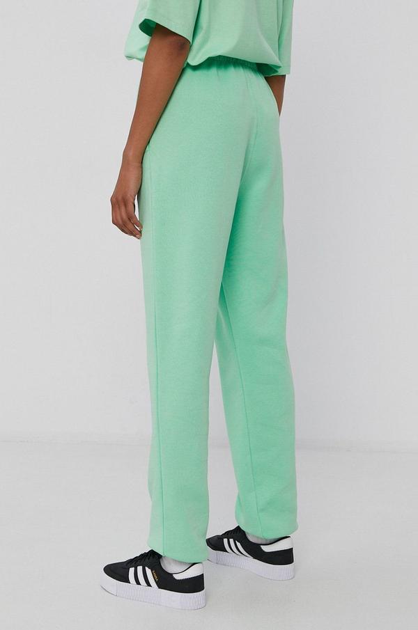 Kalhoty adidas Originals H06633 dámské, zelená barva, hladké