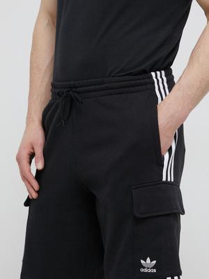 Bavlněné šortky adidas Originals HB9542 pánské, černá barva