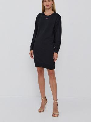 Šaty Pinko černá barva, mini, jednoduché