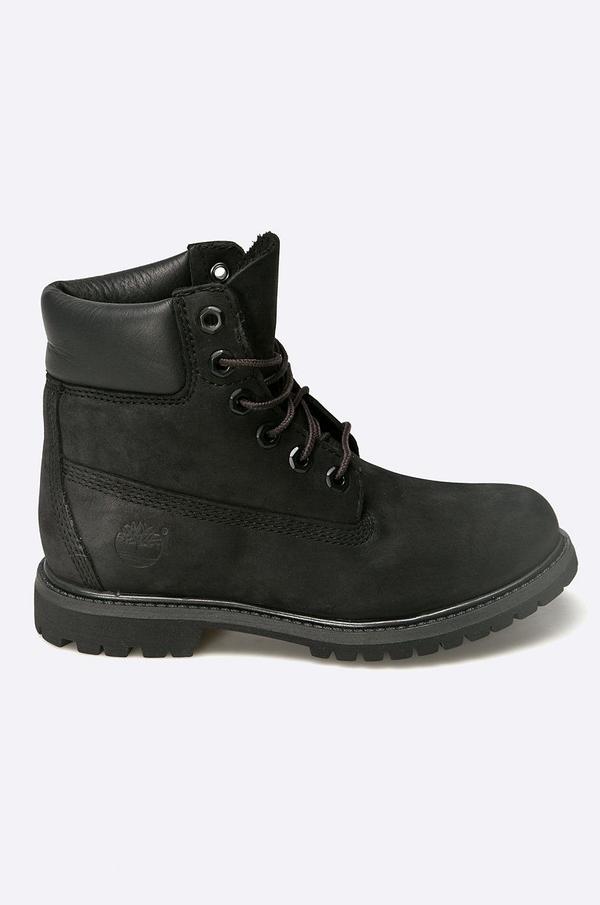 Nízké kozačky Timberland Premium Boot dámské, černá barva, na plochém podpatku, 8658A-BLACK