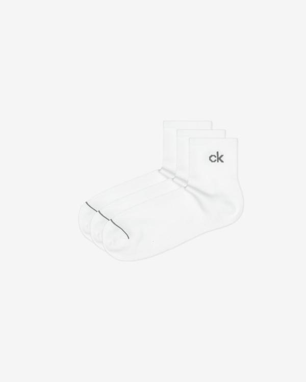 Calvin Klein Ponožky 3 páry Bílá