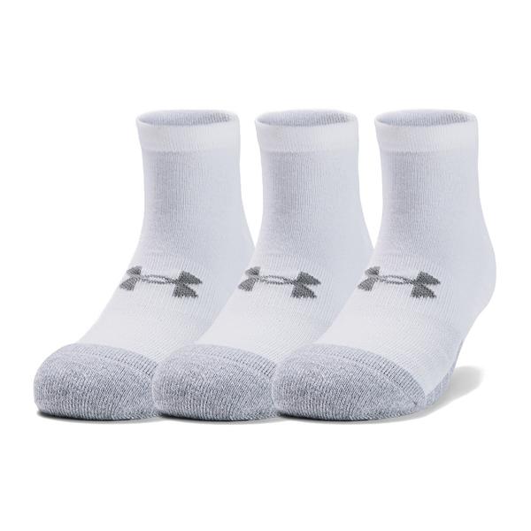 Unisex kotníkové ponožky Under Armour Heatgear Locut 3 páry  White