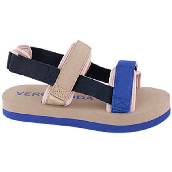 Béžovo modré sandály na suchý zip Vero Moda