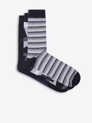 Diesel Ponožky 3 páry Černá