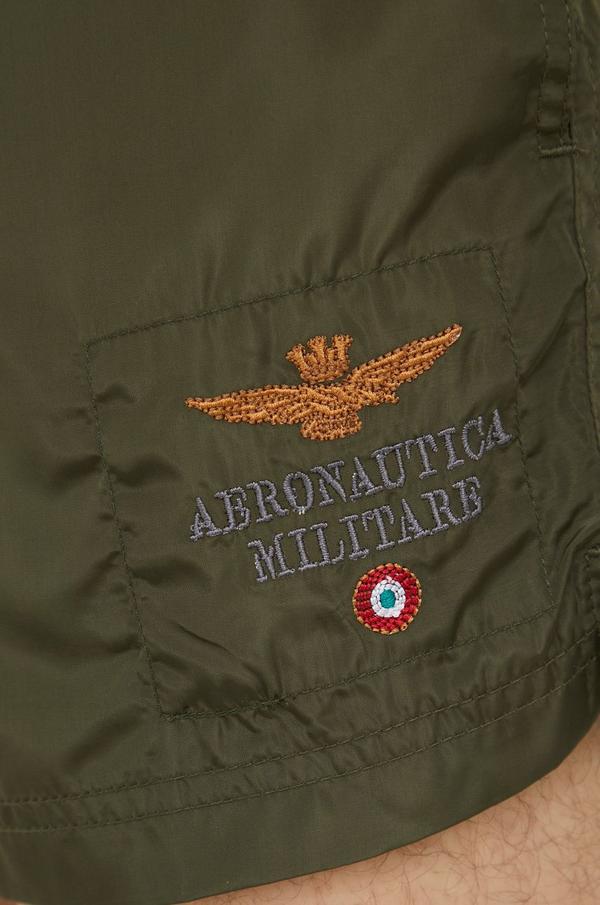 Plavkové šortky Aeronautica Militare zelená barva