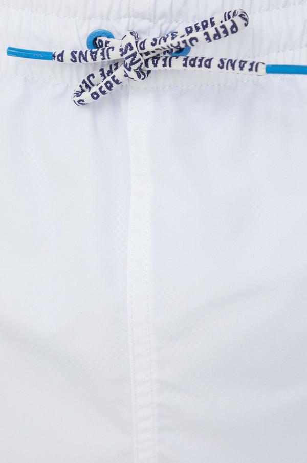 Plavkové šortky Pepe Jeans Remo D bílá barva