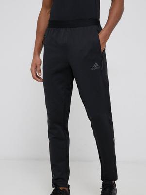 Kalhoty adidas Performance H17604 pánské, černá barva, s potiskem