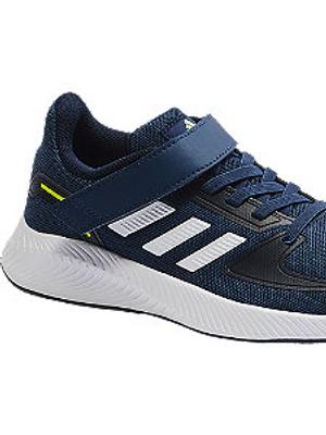 Tmavě modré tenisky na suchý zip Adidas Runfalcon 2.0