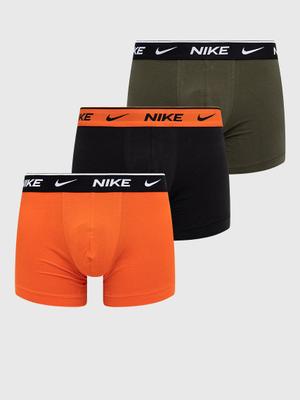 Boxerky Nike ( 3-pak) pánské, oranžová barva