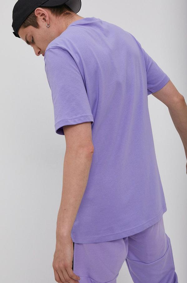Tričko adidas Originals HB1819 pánské, fialová barva, s potiskem