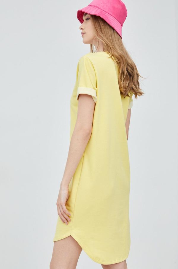 Šaty JDY žlutá barva, mini