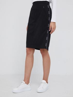 Sukně Calvin Klein černá barva, mini, pouzdrová