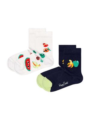 Dětské ponožky Happy Socks Kids Fruit Mix (2-pack) černá barva