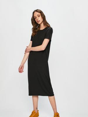 Šaty Vero Moda černá barva, midi, oversize