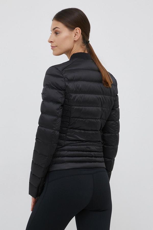 Péřová bunda RefrigiWear dámská, černá barva, přechodná